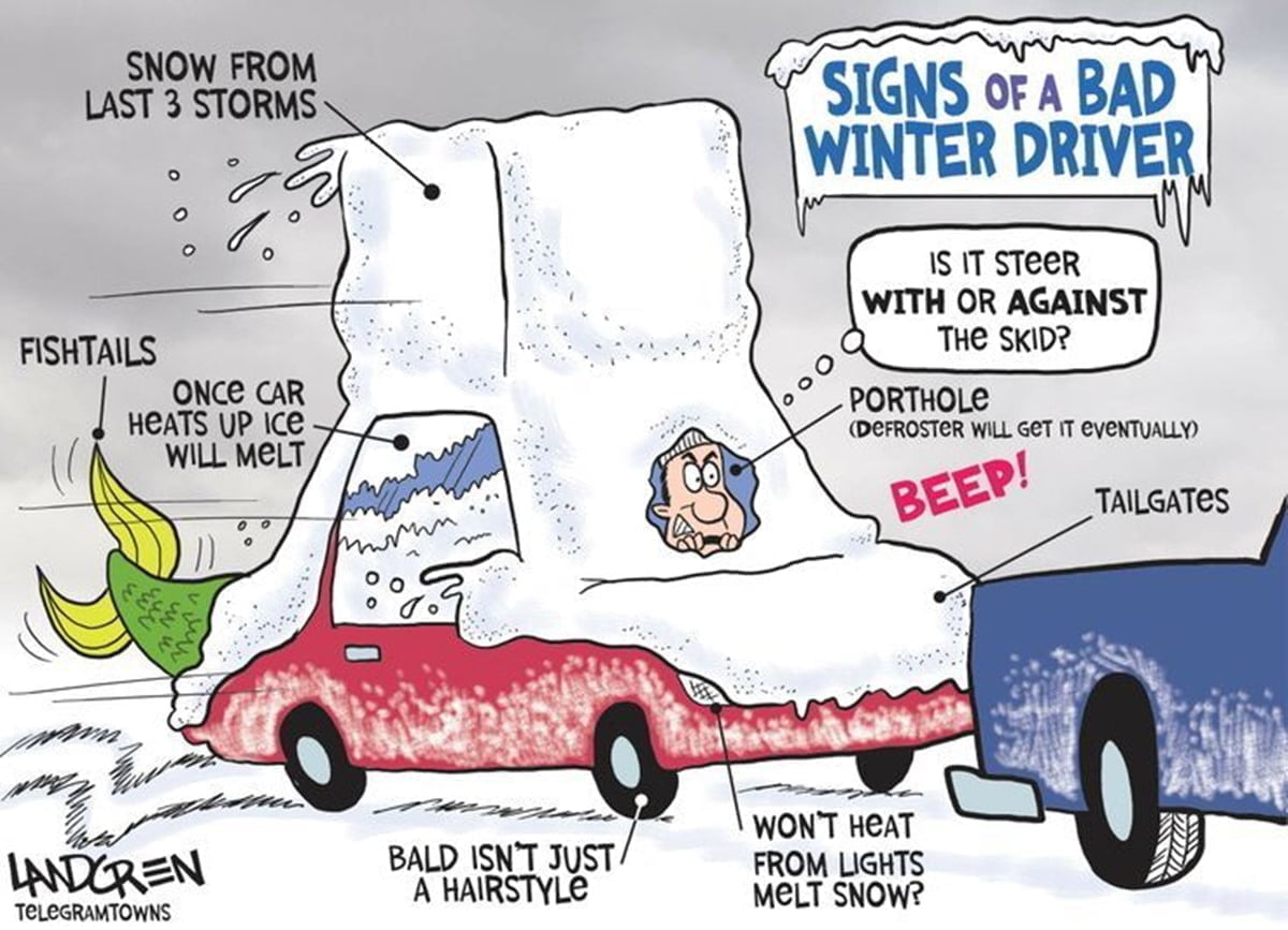 Snow driving tips bad driver