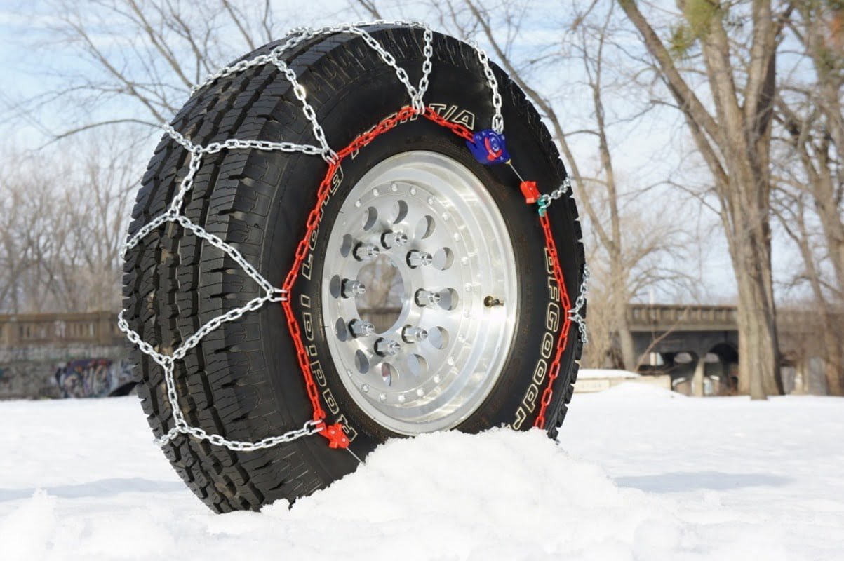 Snow driving tips snow chains