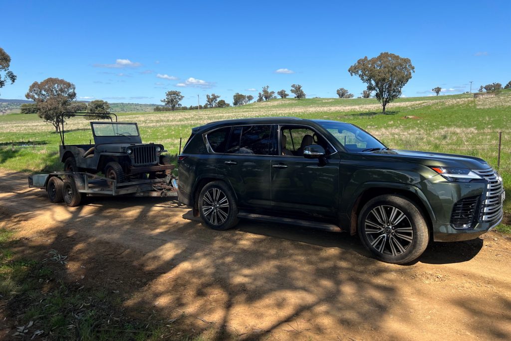 2022 Lexus LX 500d towing 2