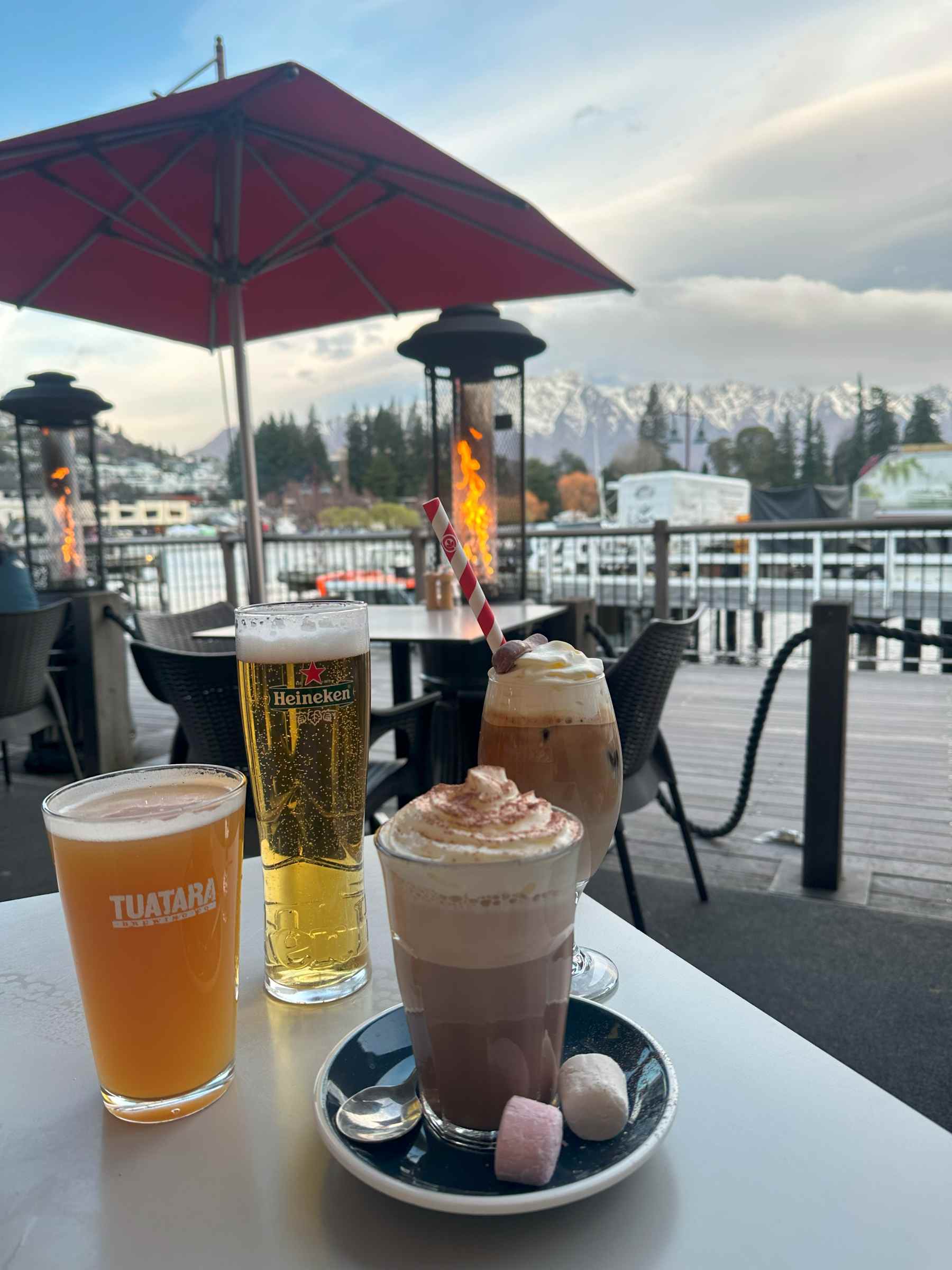 Evening drinks at the Pier Queenstown