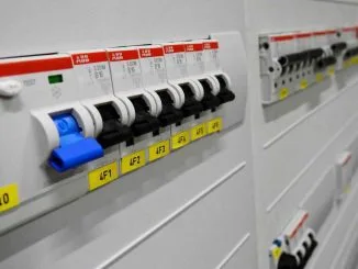 Panel of circuit breakers