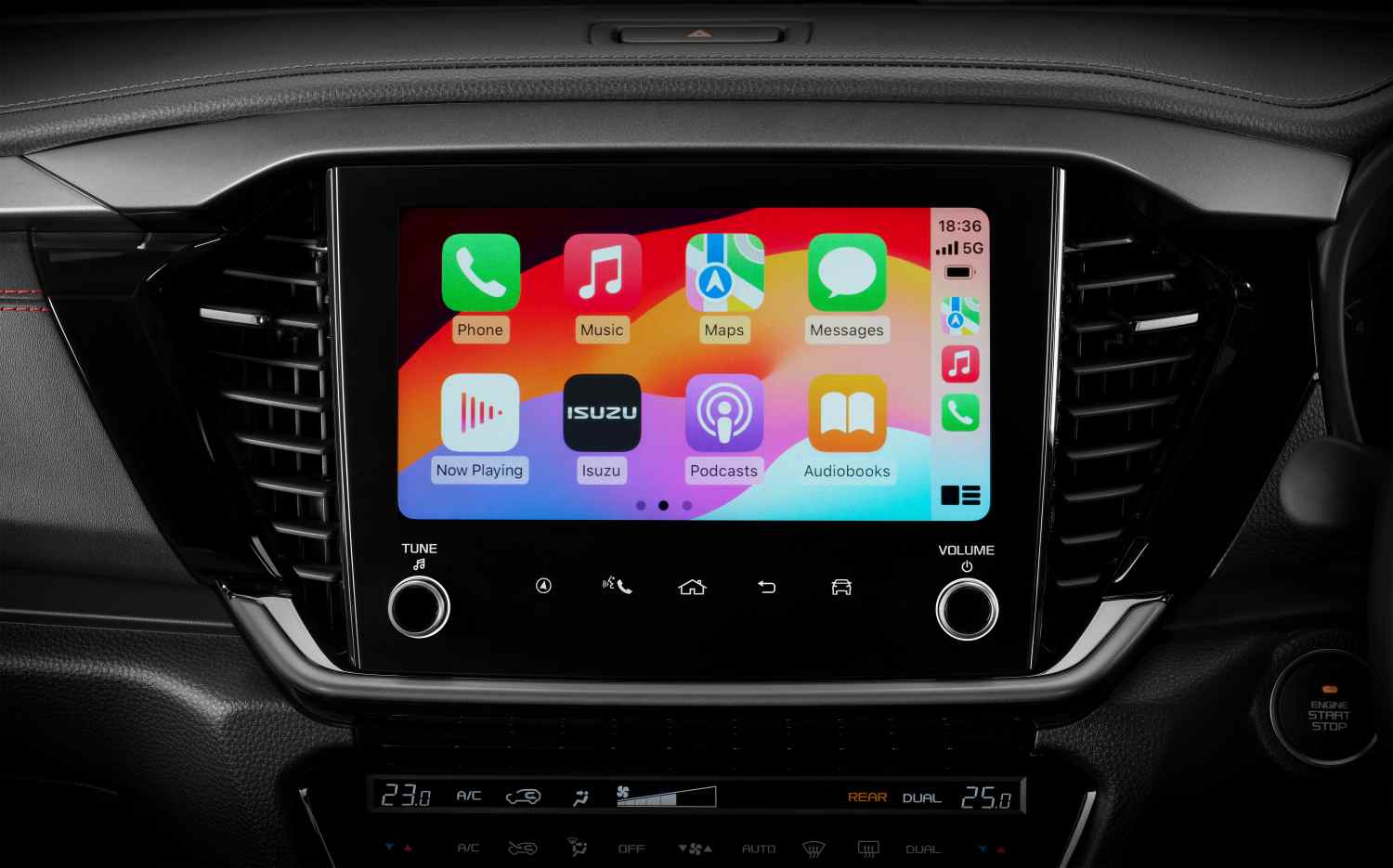 2025 Isuzu MU-X 9-inchInfotainment_X-TERRAIN_AppleCarplay